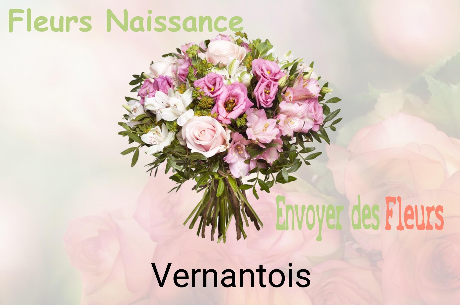 Bouquet de fleurs de naissance livré à Vernantois